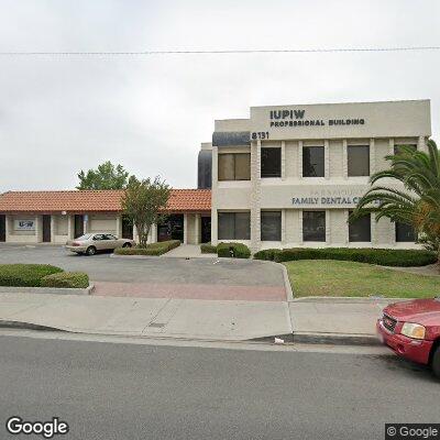 Thumbnail image of the front of a dentist office practice with the name Paramount Family Dental Center which is located in Paramount, CA