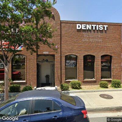 Thumbnail image of the front of a dentist office practice with the name Reddy to Smile which is located in Paramount, CA