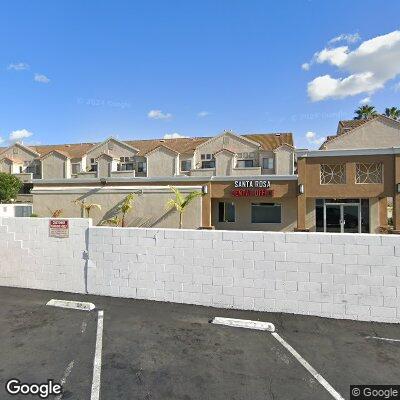 Thumbnail image of the front of a dentist office practice with the name Santa Rosa Dental which is located in Anaheim, CA