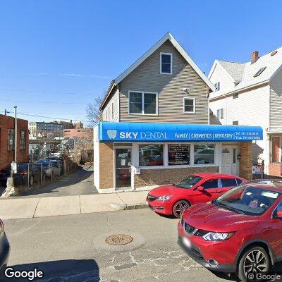 Thumbnail image of the front of a dentist office practice with the name Alpine Dental which is located in Malden, MA