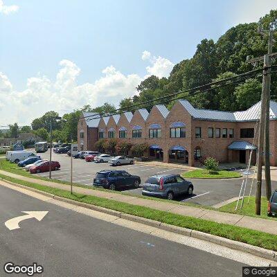 Thumbnail image of the front of a dentist office practice with the name Zhu Orthodontics which is located in Dumfries, VA