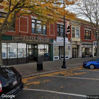 Thumbnail image of the front of a dentist office practice with the name Gentle Dental which is located in Wakefield, MA