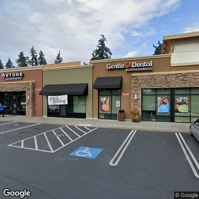 Thumbnail image of the front of a dentist office practice with the name Gentle Dental which is located in Bothell, WA