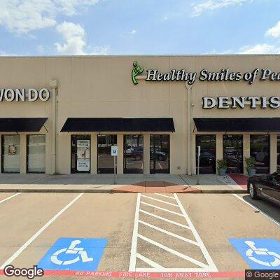 Thumbnail image of the front of a dentist office practice with the name Healthy Smiles of Pearland which is located in Pearland, TX