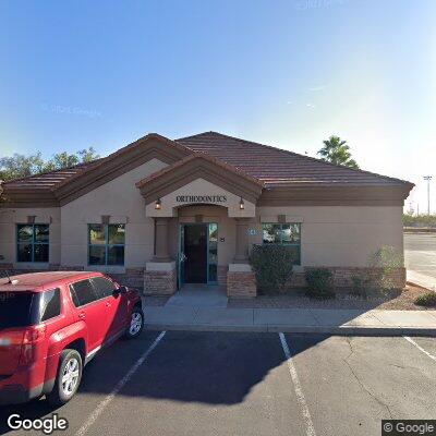 Thumbnail image of the front of a dentist office practice with the name Red Mountain Orthodontics which is located in Mesa, AZ