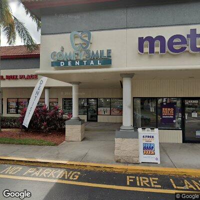 Thumbnail image of the front of a dentist office practice with the name Cortes Morales, Guillermo, DMD which is located in Davie, FL