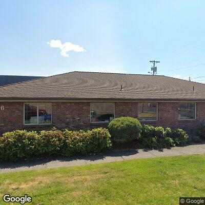 Thumbnail image of the front of a dentist office practice with the name Meadowlark Family Dentistry which is located in Kelso, WA