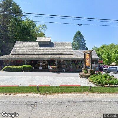 Thumbnail image of the front of a dentist office practice with the name Blue Ridge Free Dental Clinic which is located in Cashiers, NC