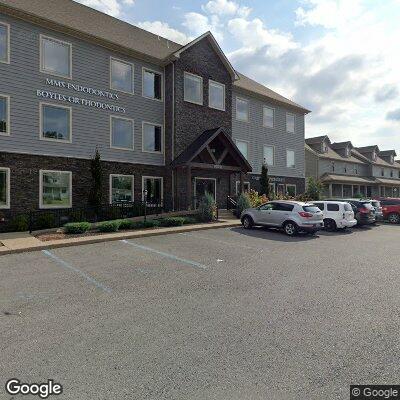 Thumbnail image of the front of a dentist office practice with the name Boyles Orthodontics which is located in Morgantown, WV