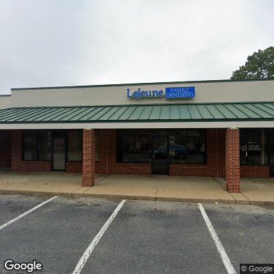 Thumbnail image of the front of a dentist office practice with the name Dr. Barry James Lejeune, DDS which is located in Hampton, VA