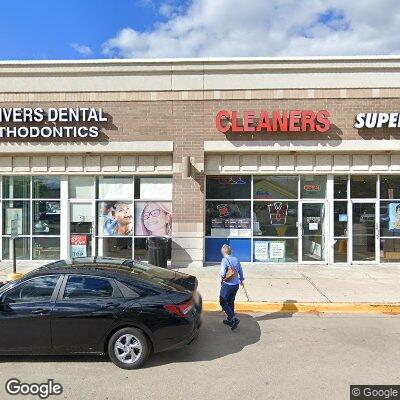 Thumbnail image of the front of a dentist office practice with the name TWO RIVERS DENTAL which is located in Bolingbrook, IL