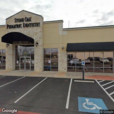 Thumbnail image of the front of a dentist office practice with the name Stone Oak Pediatric Dentistry which is located in San Antonio, TX