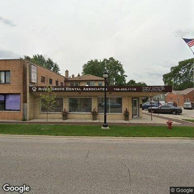 Thumbnail image of the front of a dentist office practice with the name River Grove Dental Associates which is located in River Grove, IL