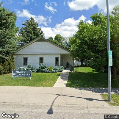 Thumbnail image of the front of a dentist office practice with the name Rector Orthodontics which is located in Bozeman, MT