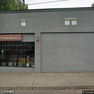 Thumbnail image of the front of a dentist office practice with the name Parkside Orthodontics which is located in Portland, OR