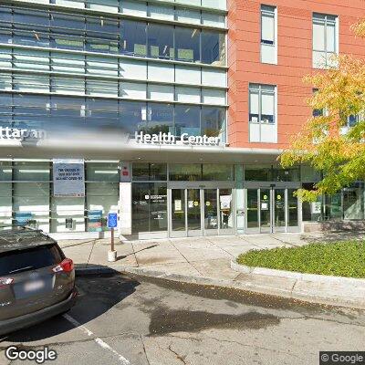 Thumbnail image of the front of a dentist office practice with the name Mattapan Community Health Center which is located in Boston, MA