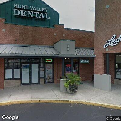 Thumbnail image of the front of a dentist office practice with the name Hunt Valley Dental which is located in Cockeysville, MD