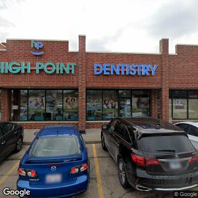 Thumbnail image of the front of a dentist office practice with the name High Point Dentistry which is located in Elgin, WI