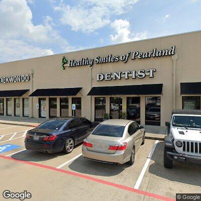 Thumbnail image of the front of a dentist office practice with the name G Orthodontist which is located in Pearland, TX