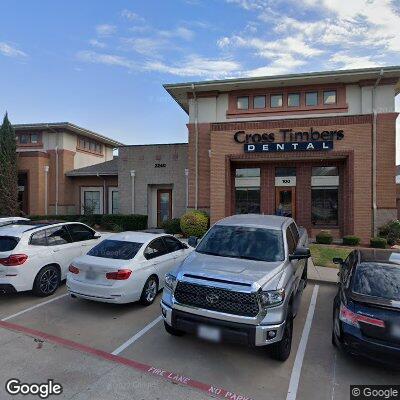 Thumbnail image of the front of a dentist office practice with the name Cross Timbers Dental which is located in Flower Mound, TX