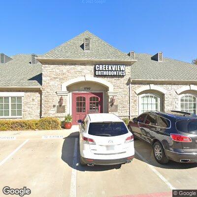 Thumbnail image of the front of a dentist office practice with the name Creekview Orthodontics which is located in Allen, TX