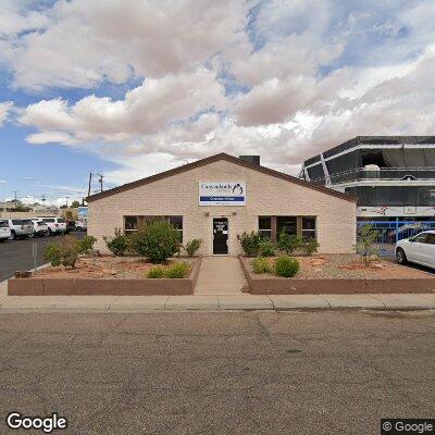 Thumbnail image of the front of a dentist office practice with the name Canyonlands Healthcare which is located in Page, UT