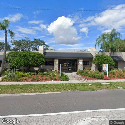 Thumbnail image of the front of a dentist office practice with the name Blue Wave Orthodontics which is located in Tampa, MA