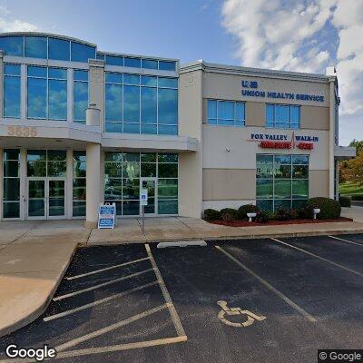 Thumbnail image of the front of a dentist office practice with the name Aurora Orthodontics and Periodontics which is located in Aurora, IL