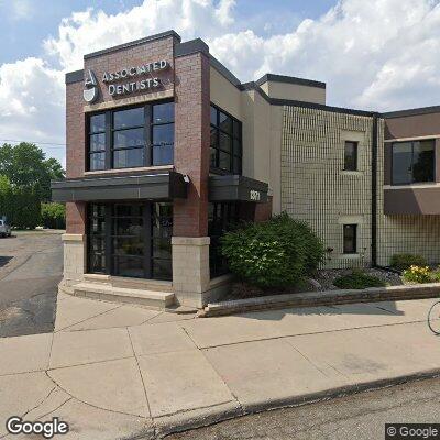 Thumbnail image of the front of a dentist office practice with the name Associated Dentists which is located in Saint Paul, MN