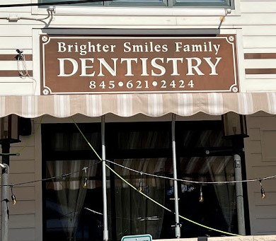 Thumbnail image of the front of a dentist office practice with the name  Brighter Smiles Family Dentistry which is located in Briarcliff Manor, NY