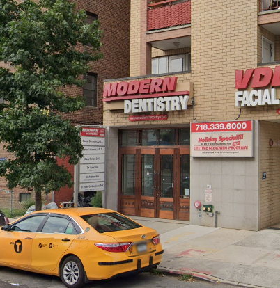 Thumbnail image of the front of a dentist office practice with the name Modern Dentistry which is located in Brooklyn, NY