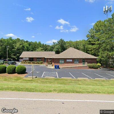 Thumbnail image of the front of a dentist office practice with the name Campbell Orthodontics which is located in Raleigh, NC