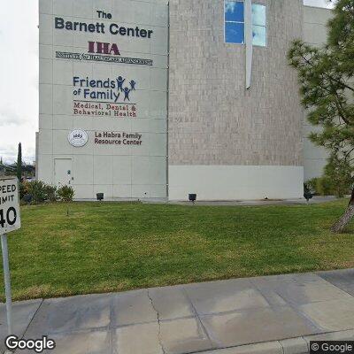 Thumbnail image of the front of a dentist office practice with the name Friends of Family Health Center which is located in La Habra, CA