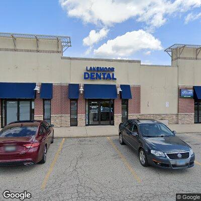 Thumbnail image of the front of a dentist office practice with the name Lakemoor Dental which is located in Lakemoor, IL