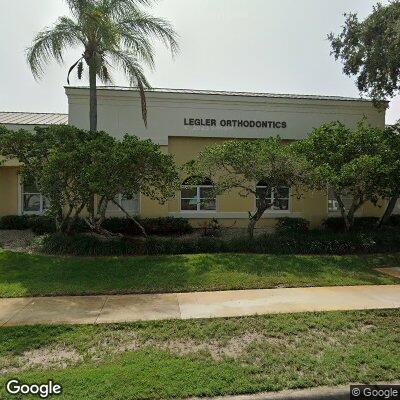 Thumbnail image of the front of a dentist office practice with the name Legler Orthodontics which is located in Vero Beach, FL