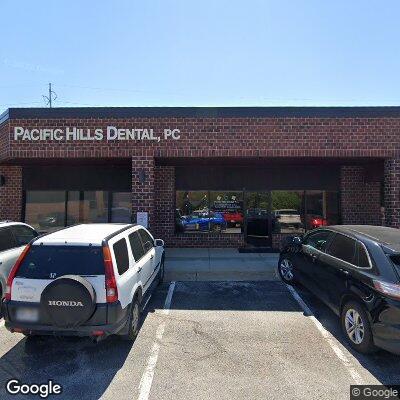 Thumbnail image of the front of a dentist office practice with the name Pacific Hills Dental which is located in Omaha, NE