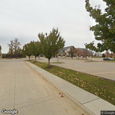 Thumbnail image of the front of a dentist office practice with the name The Children's Dental Center which is located in Coralville, IA