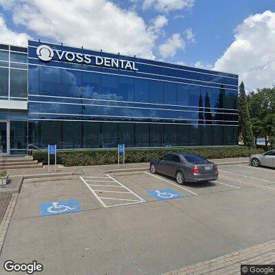 Thumbnail image of the front of a dentist office practice with the name Voss Dental which is located in Houston, TX