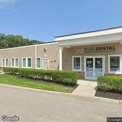 Thumbnail image of the front of a dentist office practice with the name Pure Dental of Long Island which is located in Manorville, NY