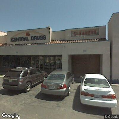 Thumbnail image of the front of a dentist office practice with the name Central Drugs Compounding Pharmacy which is located in La Habra, CA