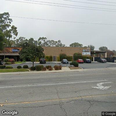 Thumbnail image of the front of a dentist office practice with the name Larson Orthodontics which is located in Riverside, CA