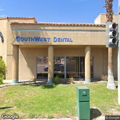 Thumbnail image of the front of a dentist office practice with the name SouthWest Dental which is located in Cathedral City, UT