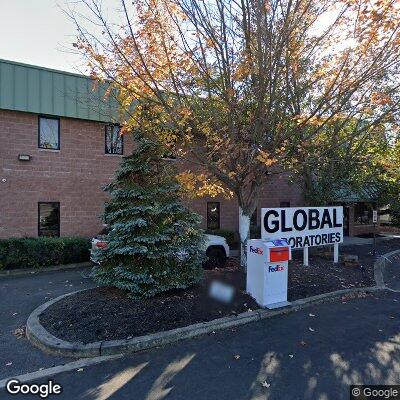 Thumbnail image of the front of a dentist office practice with the name Global Laboratories which is located in Piscataway Township, NJ