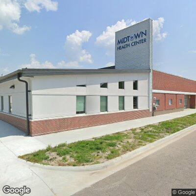 Thumbnail image of the front of a dentist office practice with the name Midtown Health Center which is located in Norfolk, NE