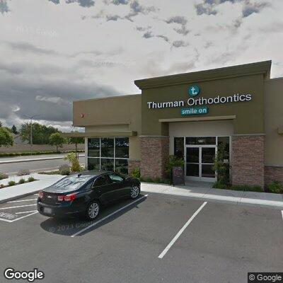 Thumbnail image of the front of a dentist office practice with the name Thurman Orthodontics which is located in Fresno, CA