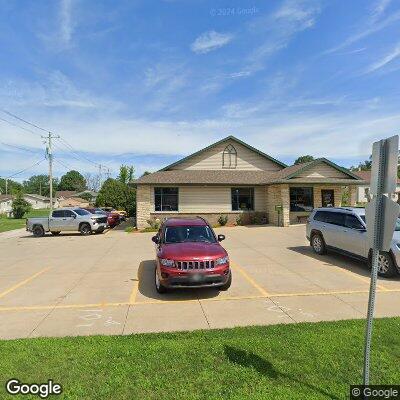 Thumbnail image of the front of a dentist office practice with the name Anamosa Dental Associates which is located in Anamosa, IA