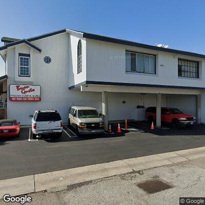 Thumbnail image of the front of a dentist office practice with the name Harbour Landing Dental which is located in Huntington Beach, CA