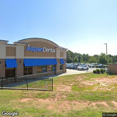 Thumbnail image of the front of a dentist office practice with the name Aspen Dental which is located in Hickory, NC