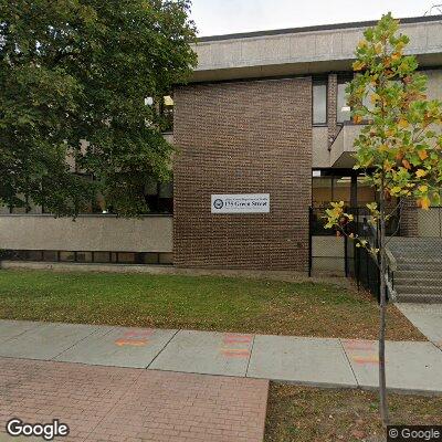 Thumbnail image of the front of a dentist office practice with the name Albany County Health Department which is located in Rensselaer, NY