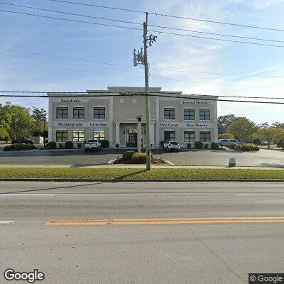 Thumbnail image of the front of a dentist office practice with the name Sanborn Orthodontics which is located in Morehead City, NC